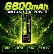 Highest Capacity Vapcell 21700 F63 & F60 6250mAh 12.5A Max Li Ion