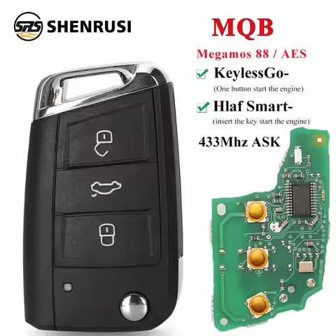 SHENRUSI for VW Seat Leon Ateca Golf7 MK7 Touran Polo Tiguan Skoda Octavia 5G6959752AB BB Car Remote