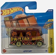Hot Wheels - Quick Bite Fuego Fajitas - Fast Foodie 3/5 - JBB63 - Short Card - Fire Red Fantasy Food
