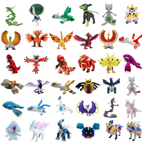 36 Styles Legendary Pokemon Figures cartoon Plush Azelf Suicune Calyrex Rayquaza Mewtwo Legendary bi