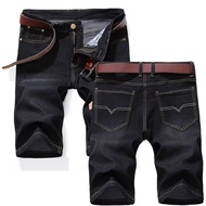 Denim Shorts (28-40 Waist) Versatile Fitted Jeans Casual Men (CK888) [Station One]