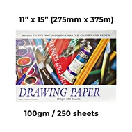 [Weststar] Drawing Paper 11" x 15" 250s 100gsm / 135gsm / 165gsm