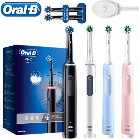 Oral B PRO ULTRA Electric Toothbrush 3 modes and 3 electric modes Adult electric toothbrush Black, w