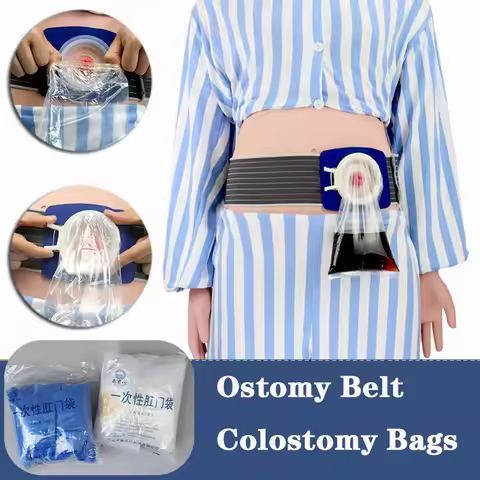 Ostomy Belt Disposable Ostomy Bags Colostomy Poop Bags Artificial Anus Bags Stoma Replacement for Os