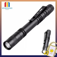 MYRONGMY LED Flashlight, Portable LED Pen Shape Flashlight, Torch Light Pen Clip Lighting Tool Water