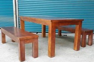 【南台灣傢俱】6尺X3.1尺100%全實木檜木餐桌***市價$13000,特價$8800元
