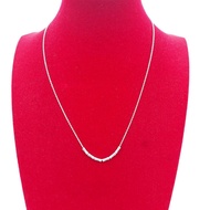 FINE SILVER 990 NECKLACE N3031 AUSPICIOUS BAMBOO