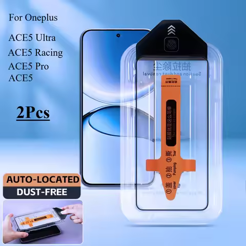 2Pc Dust Free Tempered Glass For Oneplus ACE5 Ultra 1+ ACE 5 One Click Easy Install Screen Protector