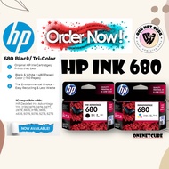 HP 680 INK ORIGINAL BLACK &amp; COLOUR PRINTER CARTRIDGES