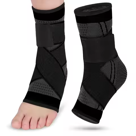 Pressurized Bandage Ankle Protector Adjustable Ankle Brace Arch Support Elastic Wrap for Plantar Fas