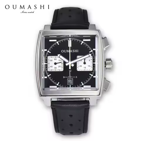 ETA7750 Watch Chronograph Sports Watch ETA7750 Movement Automatic Mechanical Watch Stainless Steel W