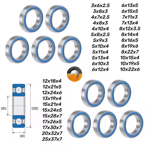 MR1319RS 13x19x4mm Bearing 10Pcs Thin Section Ball Bearing 10x15x4 15x21x4 8x16x5 5x10x4 5x11x4 5x8x