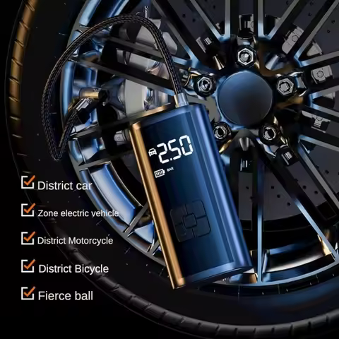 Car inflatable pump car inflatable pump digital display 12v portable tire pump intelligent tire fill
