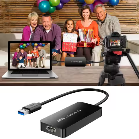 ezcap370 Gam Link U3 Video Capture Card 4K HD IN 1080P HD Recording Box USB3.2 Audio Video Converter