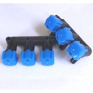 3-way air faucet 3-lane faucet 3-hole aerator air faucetbiru biru