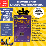 Memory card isian masteran Khusus burung murai jernih berjeda gacor - micro sd mp3 Masteran Murai