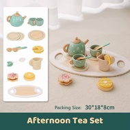 Girl High Tea Party Wooden Pretend Play Set Blender Toys Cake Toys Girl