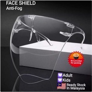【 Ready Stock】 🇲🇾LOCAL SELLER Protective Face Shield Full Face Mask Anti-Fog Safety Face Shield - Adult &amp; Kid