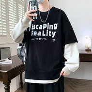 Fake two-piece top Fake two-piece top Spring Autumn 13 Youth Sweatshirt Boys 12-15 Years Old Junior 