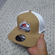 TWO TONE KHAKI COLORADO AVALACHE A LOGO 9SEVENTY TRUCKER CAP/HAT BY NEW ERA
