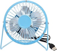 TYJKL Mini USB Desktop Fan, Quiet Portable Table Fan, 360° Rotation, Small Personal Fan for Home, (Color : Blue)