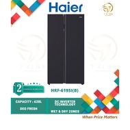 HAIER 628L 2 DOOR FRIDGE REFRIGERATOR HRF-619SI(B) PETI SEJUK