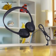 [outdooronsale] Y2K Millennium Style Over-Ear Wired Headphones - Fashion Aviation Headset for Travel