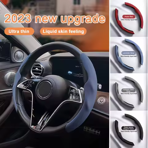 2023 Upgrade Non-Slip Car Steering Wheel Cover Liquid Touch Feeling for Tesla Model 3 Y Steering Whe