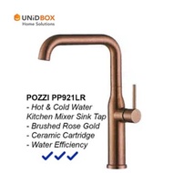 Pozzi PP921LR Brushed Rose Gold Kitchen Mixer Tap