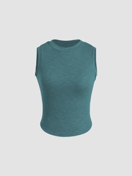 Cider Round Neckline Tank Top