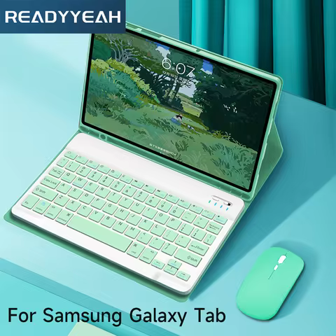 Tablet Case For Samsung Galaxy Tab S8 A8 S6 Lite Tablet Case With Bluetooth Keyboard Mouse Case For 