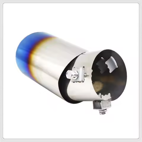 Car Exhaust Muffler Tip Round Stainless Steel Pipe for Honda Accord Urban Element Step REMIX CRV Bri