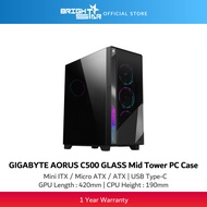 GIGABYTE AORUS C500 Glass Mid-Tower PC Chassis - Black