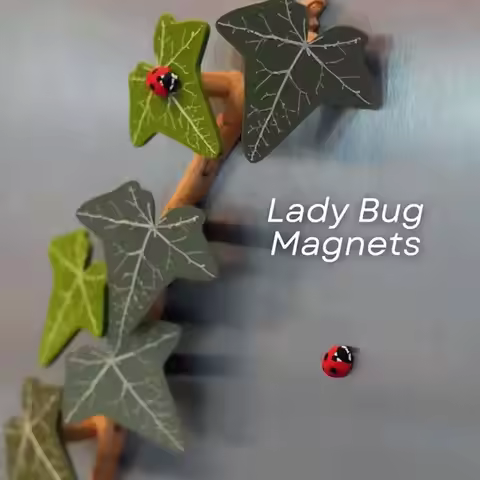 Funny Fridge Magnets English Ivy Fridge Magnet 3D Printed Durable Magnet Ivy Magnets with Articulati