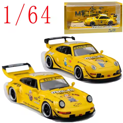 Ultimate Player Diecast 1/64 Scale Porsche RWB 993 964 Sports Car Model Alloy Porsche RWB Car Model 