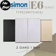 Simon E6 Switches & Socket Outlet Modern Design Switches