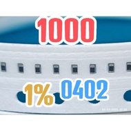 10pcs Chip resistor smd 1000 101 size 0402 100 ohm