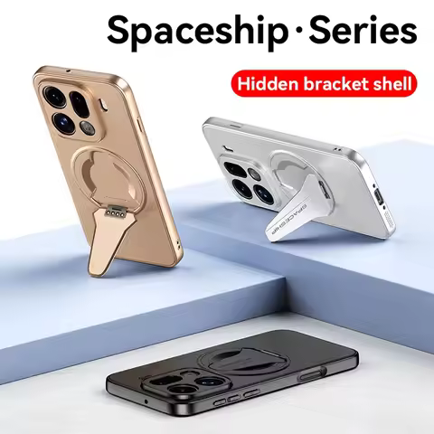 Skin-like Frosted Feel Car Invisible Magnetic Stand Holder Case For OPPO Find X9 Pro x9 X8 Ultra X8s