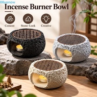 USNOW Candle Warmer, Creative Cement Incense Burner Bowl, Fragrance Diffuser Durable Stone-Look Stur