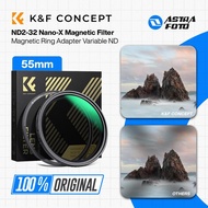 KNF Concept 55mm ND2-32 Nano-X Magnetic Lens Filter Free Magnetic Variable ND Filter AdapterRing K&F