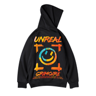 Veido M-8XL original fashion trend smiley face Graphic print Hoodie couple hoodie loose oversized lo