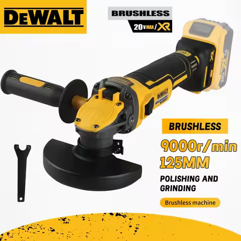 DEWALT Angle Grinder DCG409 20V Cordless Brushless Power Tool Cutting Machine 125mm Rechargeable Por