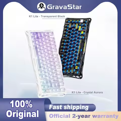 GravaStar Mercury K1 Lite 75% Gaming Mechanical Keyboard Tri-Mode Wireless Gasket Hot Swappable RGB 