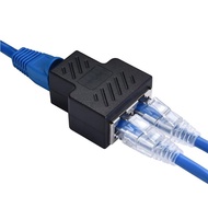【Big-Sales】 Rj45 Ethernet Splitter Adapter Female To Female 1 To 2 Lan Ethernet Network Cable Connec