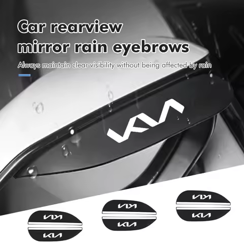 2pcs Car Rear View Mirror Sticker Rain Eyebrow For KIA K5 K2 Rio Optima Sportage Ceed Soul Picanto S