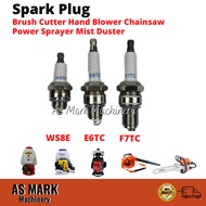 WS8E E6TC F7TC  Spark Plug Enjin Mesin Rumput Brush Cutter Hand Blower Chainsaw Knapsack Sprayer Mist Duster