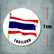 sticker pvc thailand flag สติกเกอร์  ธงชาติไทย งานพิมพ์ดีที่สุด OFFSET PRINTING เคลือบ UV กันแดด กัน