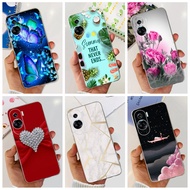 For Honor 90 5G REA-NX9 Case Stylish Flower Shockproof Silicone Clear Soft Casing For Honor 90 Lite 