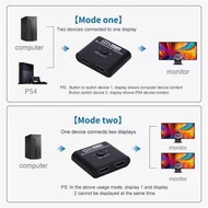 DjahHDMI Switcher Bi-Direction 4K X 2K HDMI Splitter 2 In 1 Out/ 1 In 2 Out สำหรับแล็ปท็อปพีซี X PS3/4   Monitor Projector Adaptergikh