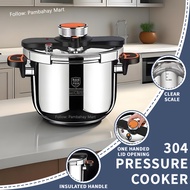 Stainless steel 5L6L8L large capacity pressure cooker household standard pressure pressure cooker